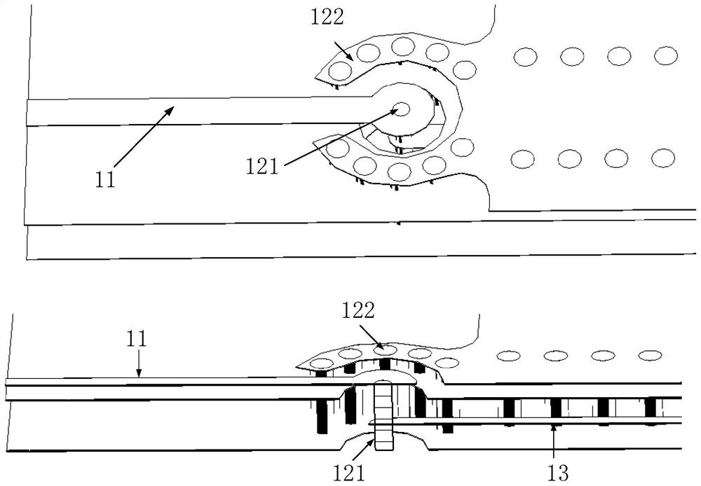 Strip line feed horn antenna applied to millimeter wave security check imaging