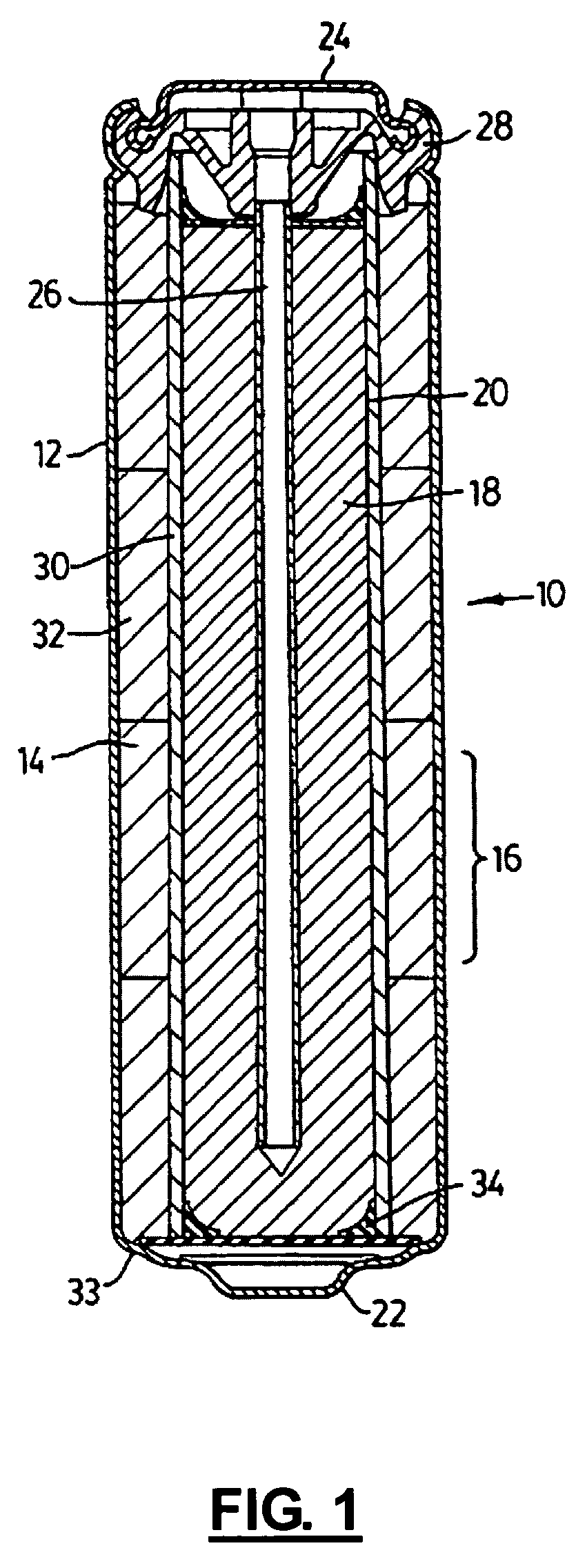 Rechargeable alkaline manganese cell having reduced capacity fade and improved cycle life