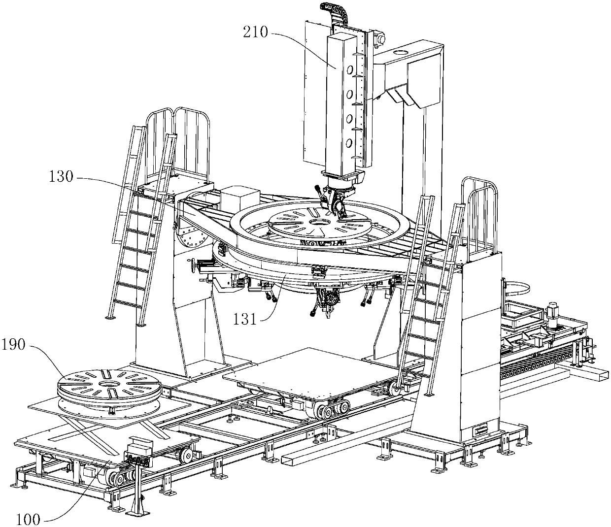 Welding processing line