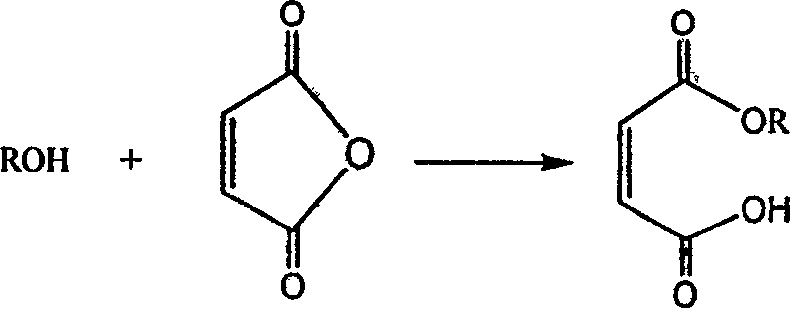 Maleic acid type anion polymerisable emusifier and its preparation method