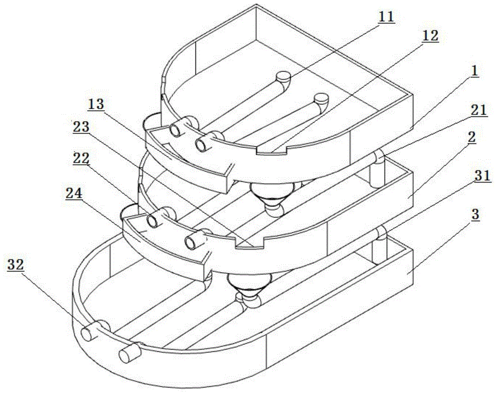 A three-dimensional sturgeon breeding pond