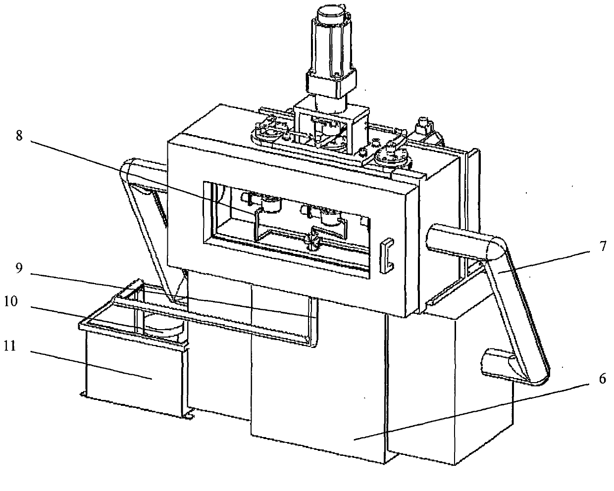 High and low temperature and muddy water spray endurance test bench of ball stud assemblies