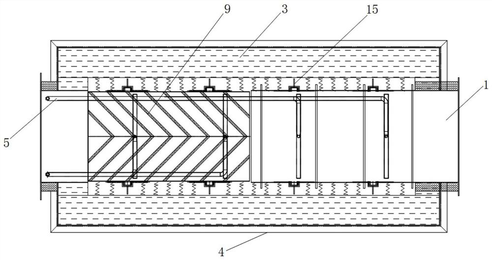 Brazing section of novel efficient energy-saving brazing furnace