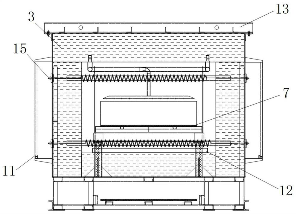 Brazing section of novel efficient energy-saving brazing furnace