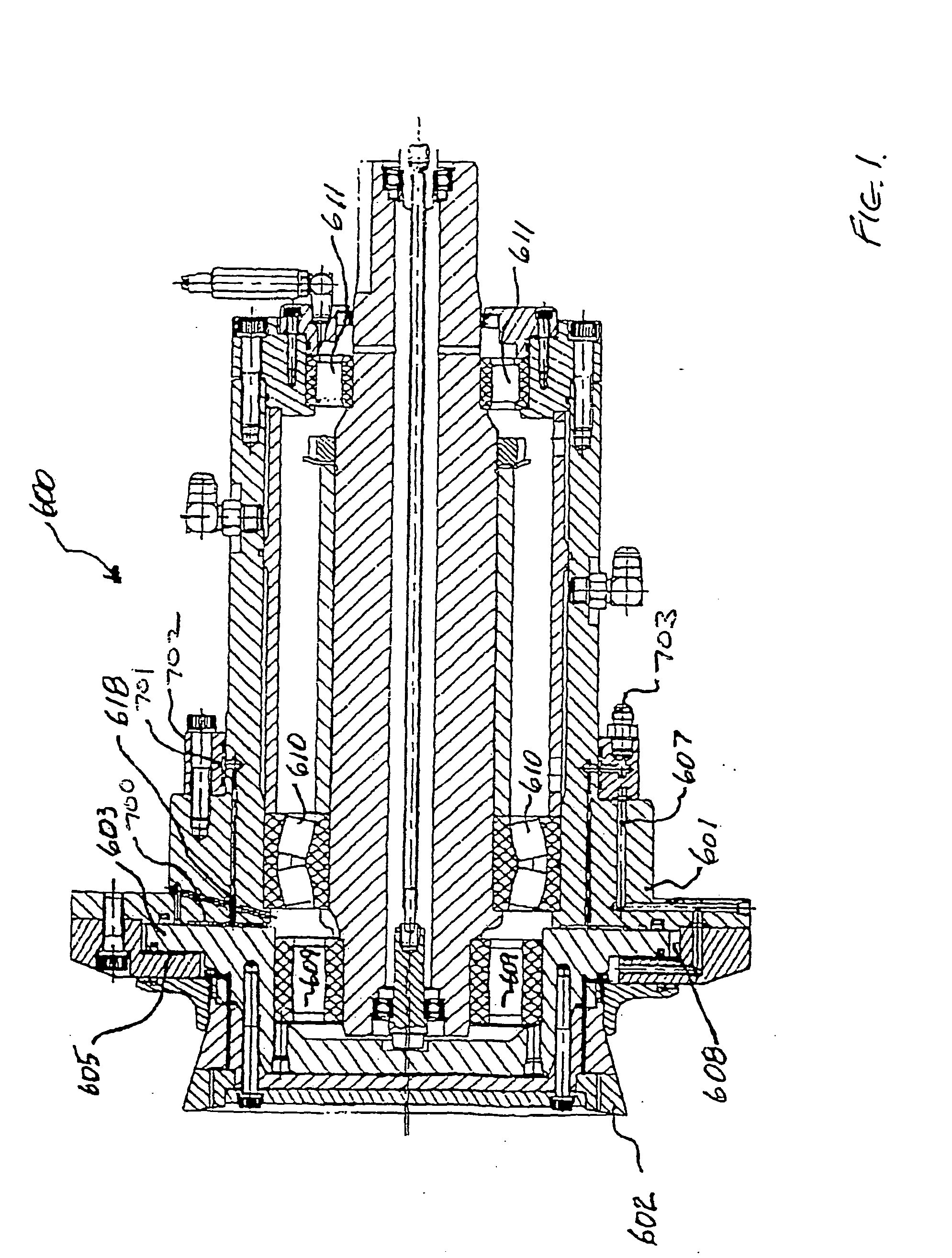 Oscillating disc cutter with speed controlling bearings