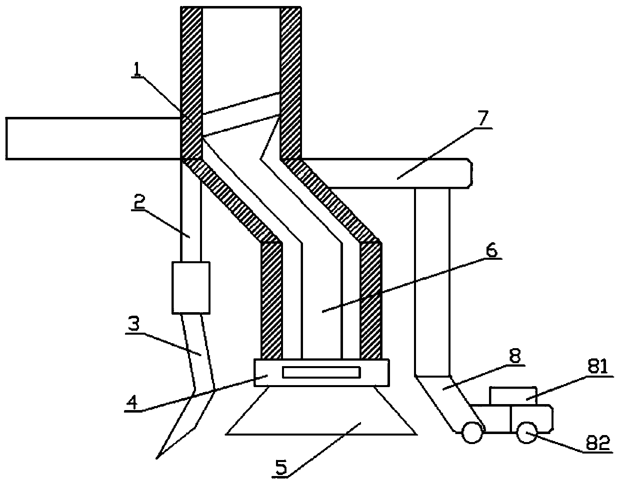 Dry rice seeding device for agricultural planting