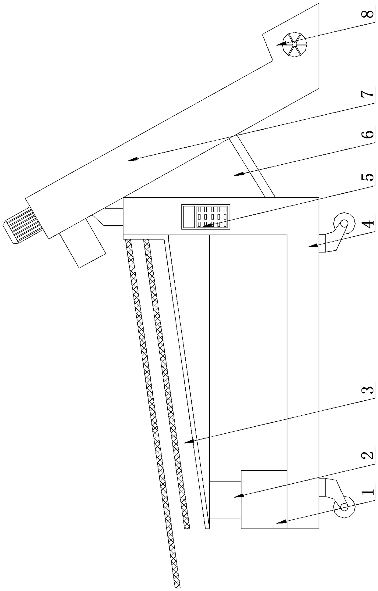 Movable automatic sand screening device