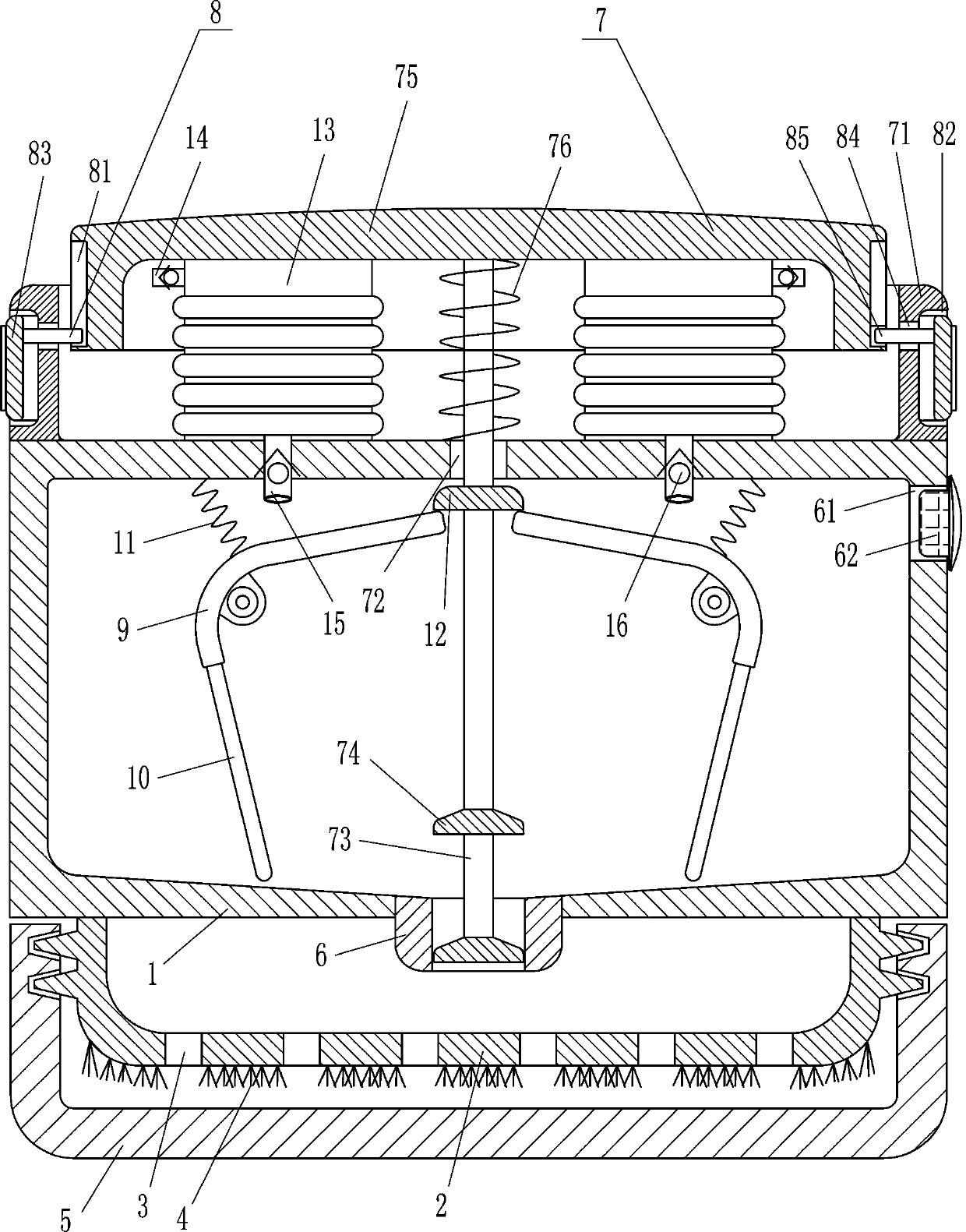 Portable powder feeding box for fixing makeup