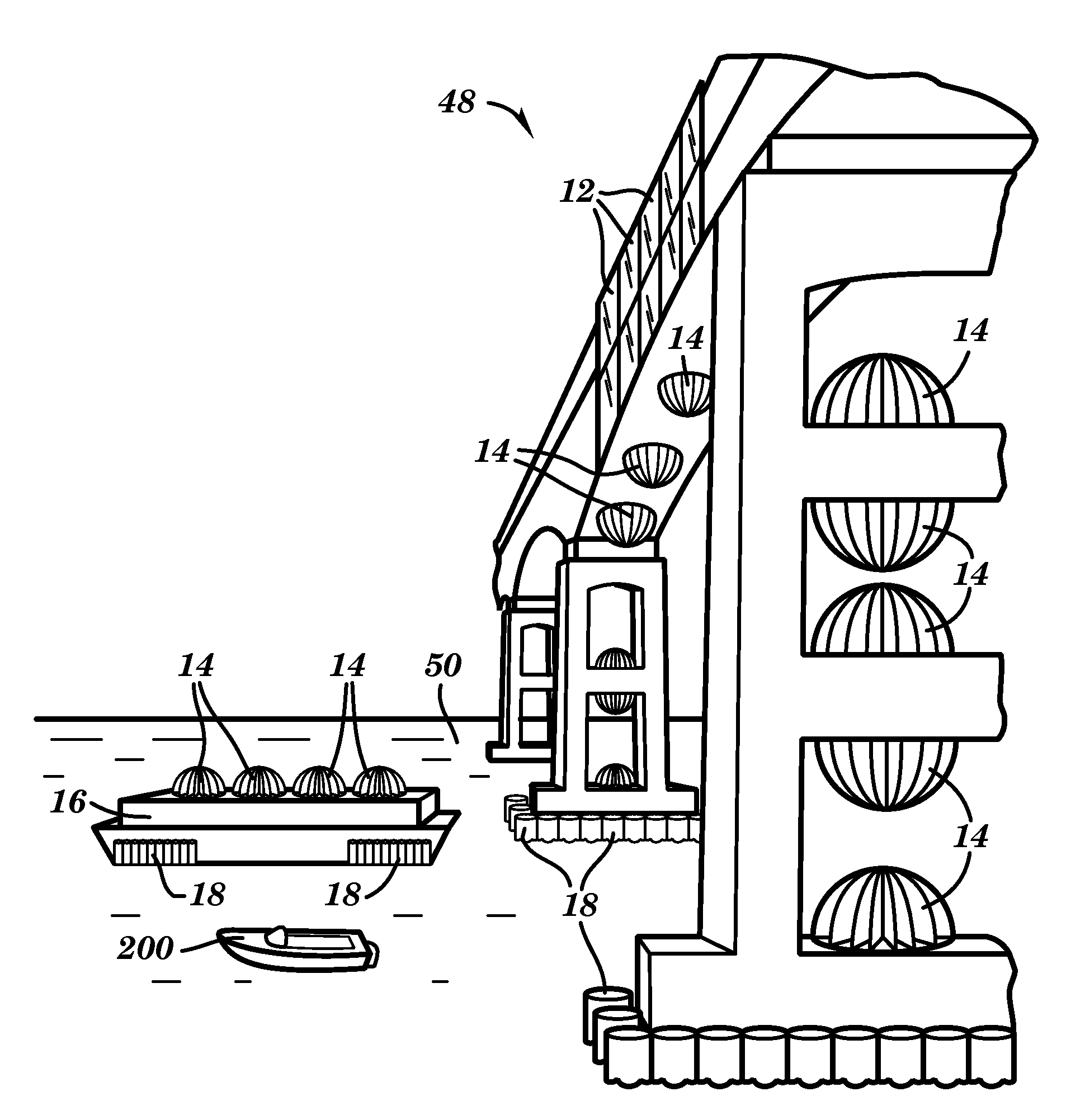 System to establish a refueling infrastructure for coming fuel-cell vehicles/marine craft and interim production of gaseous products, power, and inner-city rejuvenation