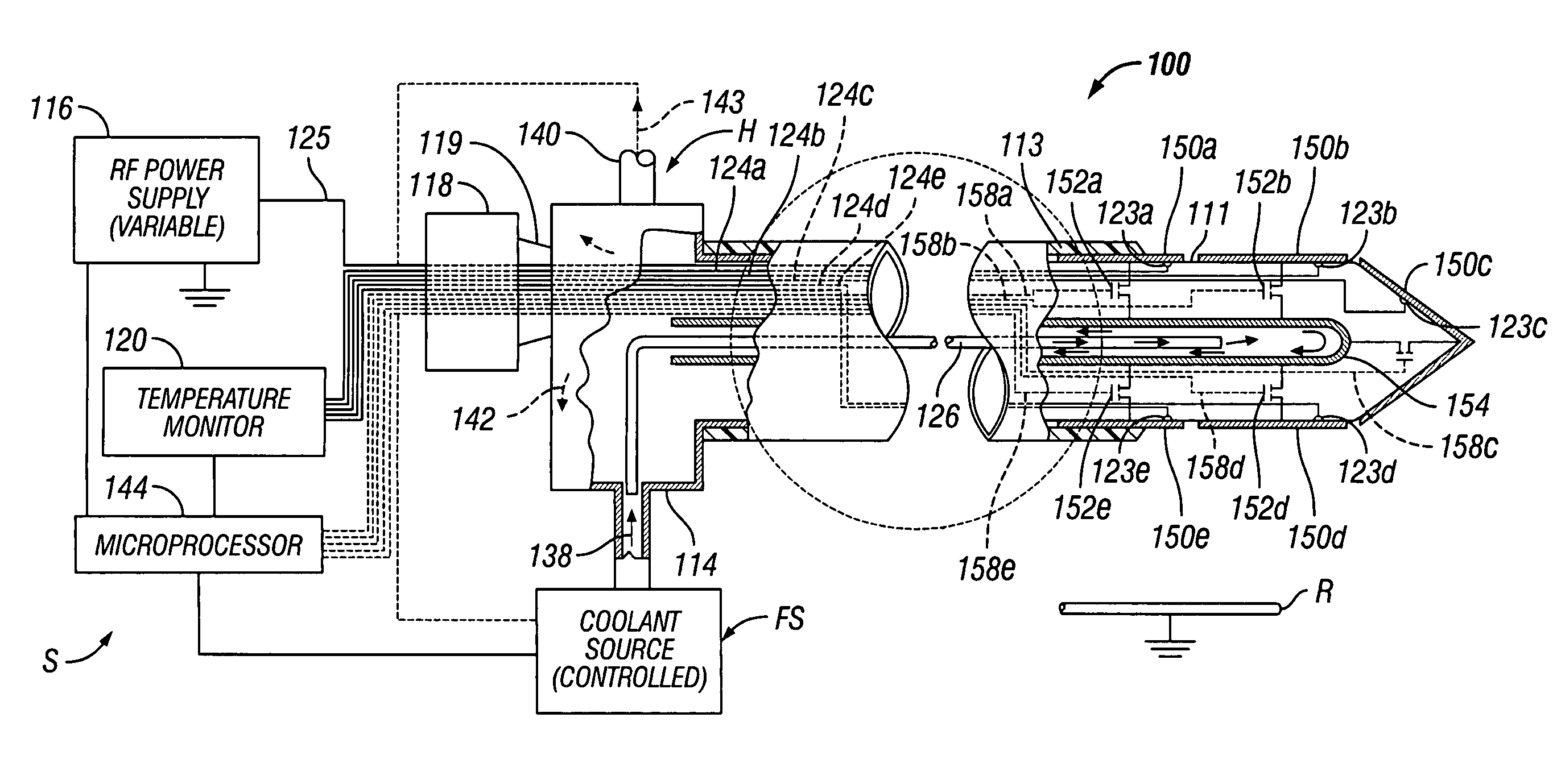 Apparatus and method for electrode thermosurgery