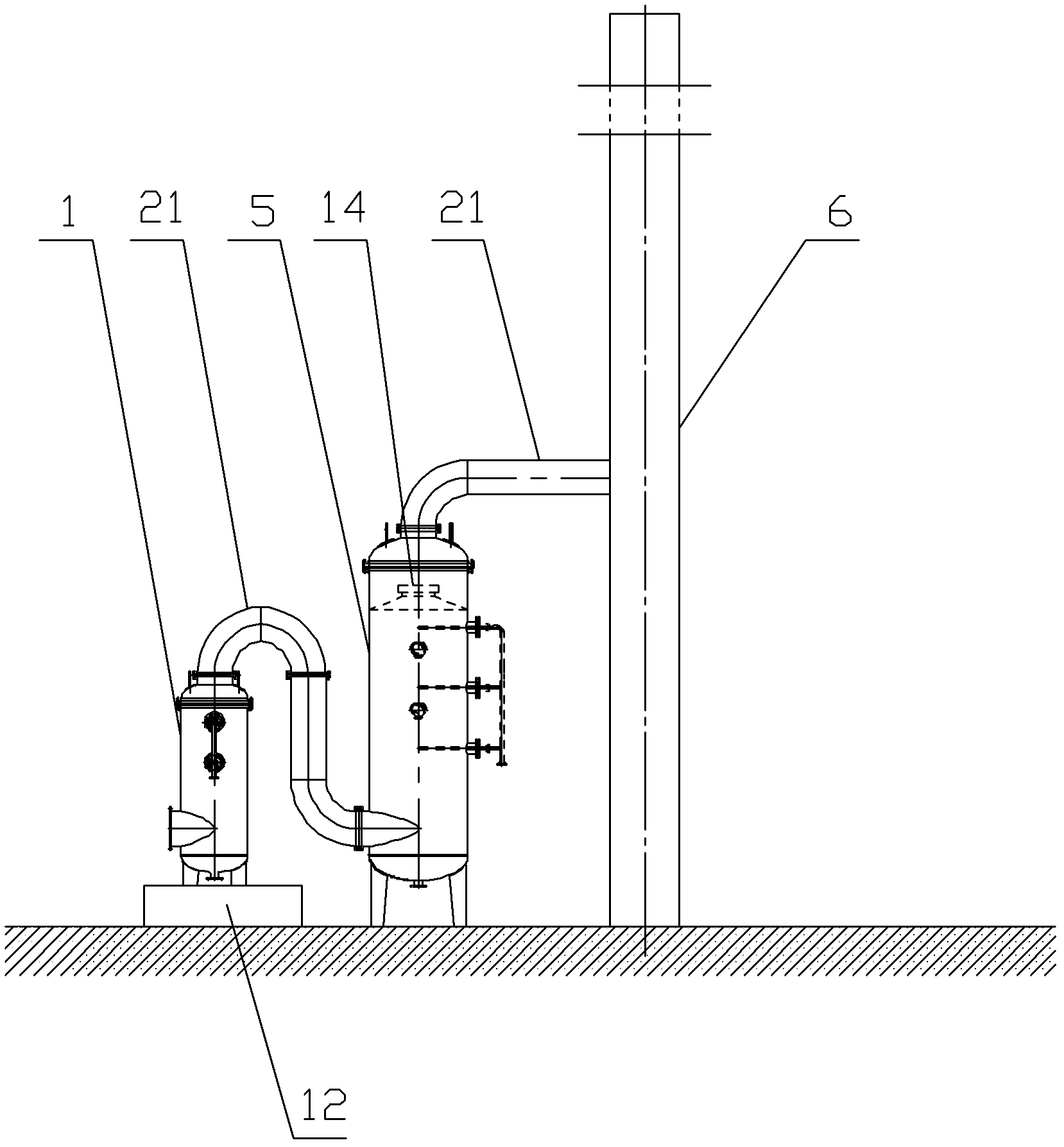 Condensing dioxygen method desulfuration denitration integration device and process thereof