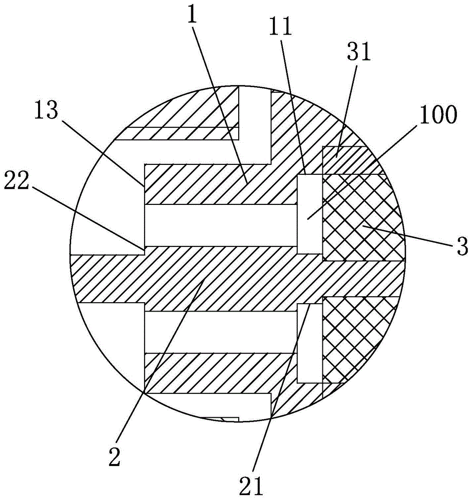 High-temperature-resistant non-welded type radio-frequency coaxial cable connector