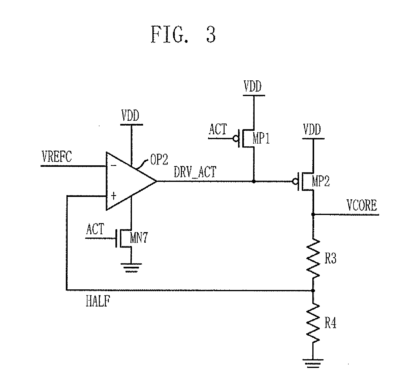 Core voltage discharge driver