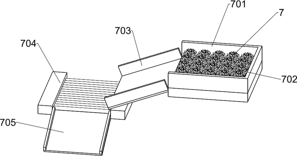 Bletilla striata tuber whole-process treatment device capable of removing stem marks