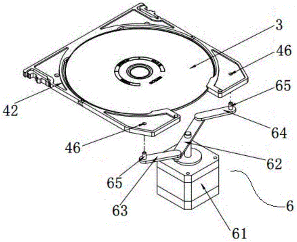 An automatic reading and writing device for double-sided optical discs