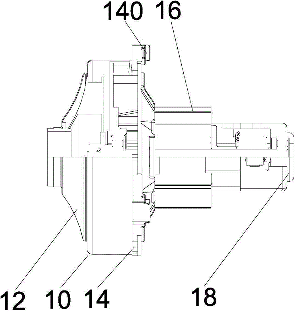 Suspension type motor cover assembly structure