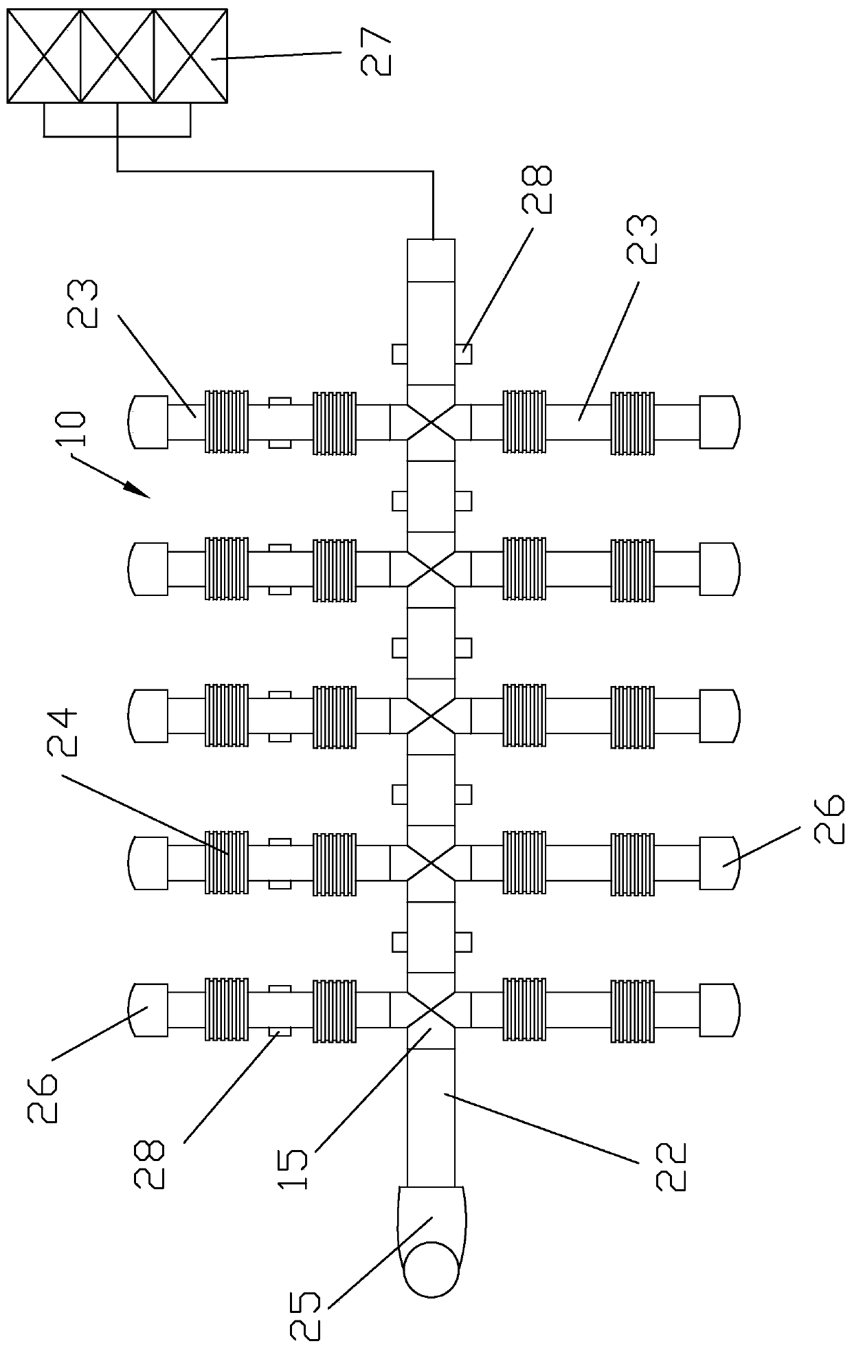 Intelligent MBBR and TFF combined sewage treatment device and treatment method