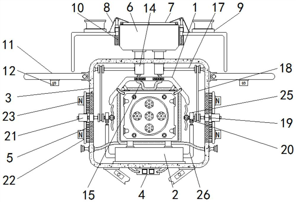 An outdoor artificial intelligence visual monitoring device based on rainwater cooling