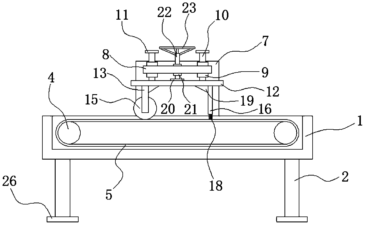 Cotton and linen textile cloth anti-wrinkle conveying device