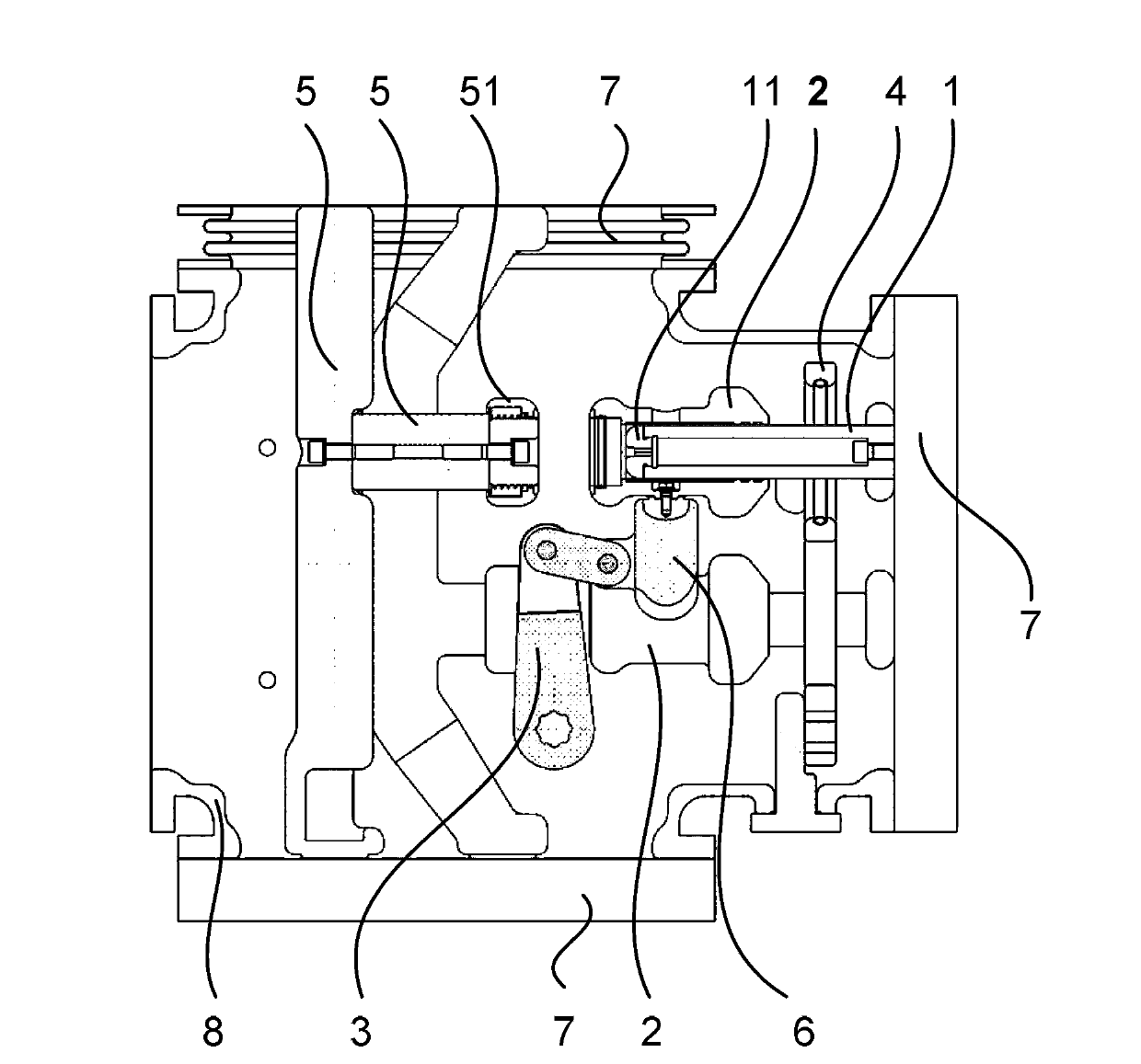 Three-phase common-box earthed switch