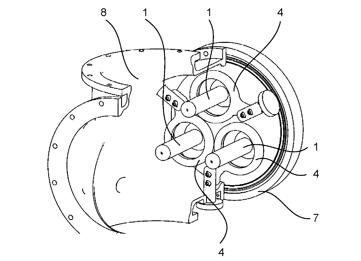 Three-phase common-box earthed switch