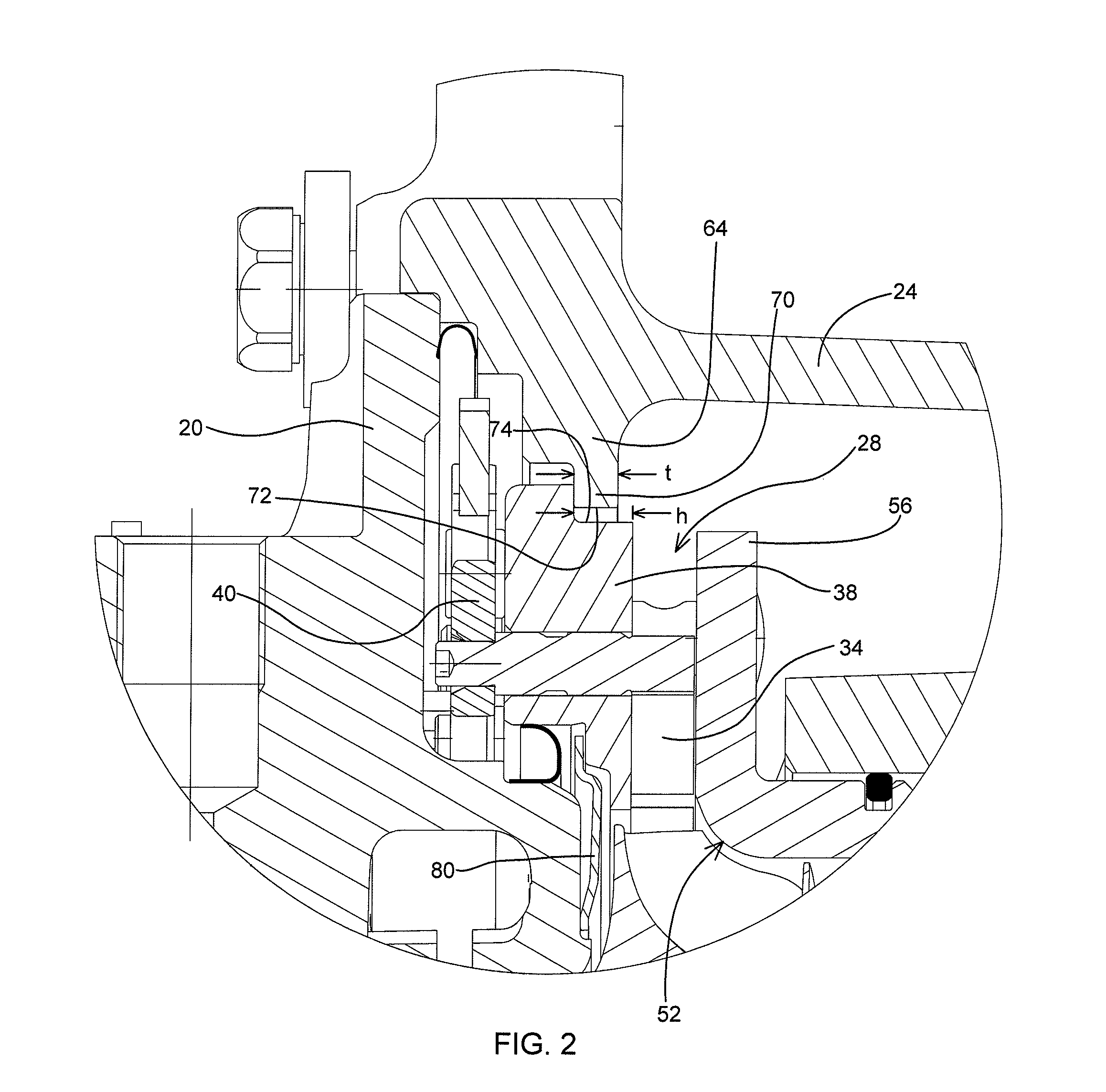 Turbocharger and variable-nozzle cartridge therefor