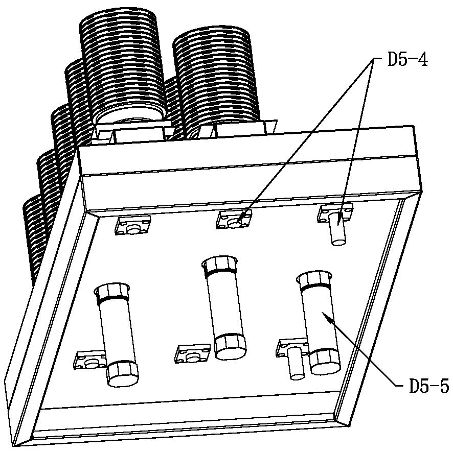 Container and cover double-plate alternate receiving conveying device