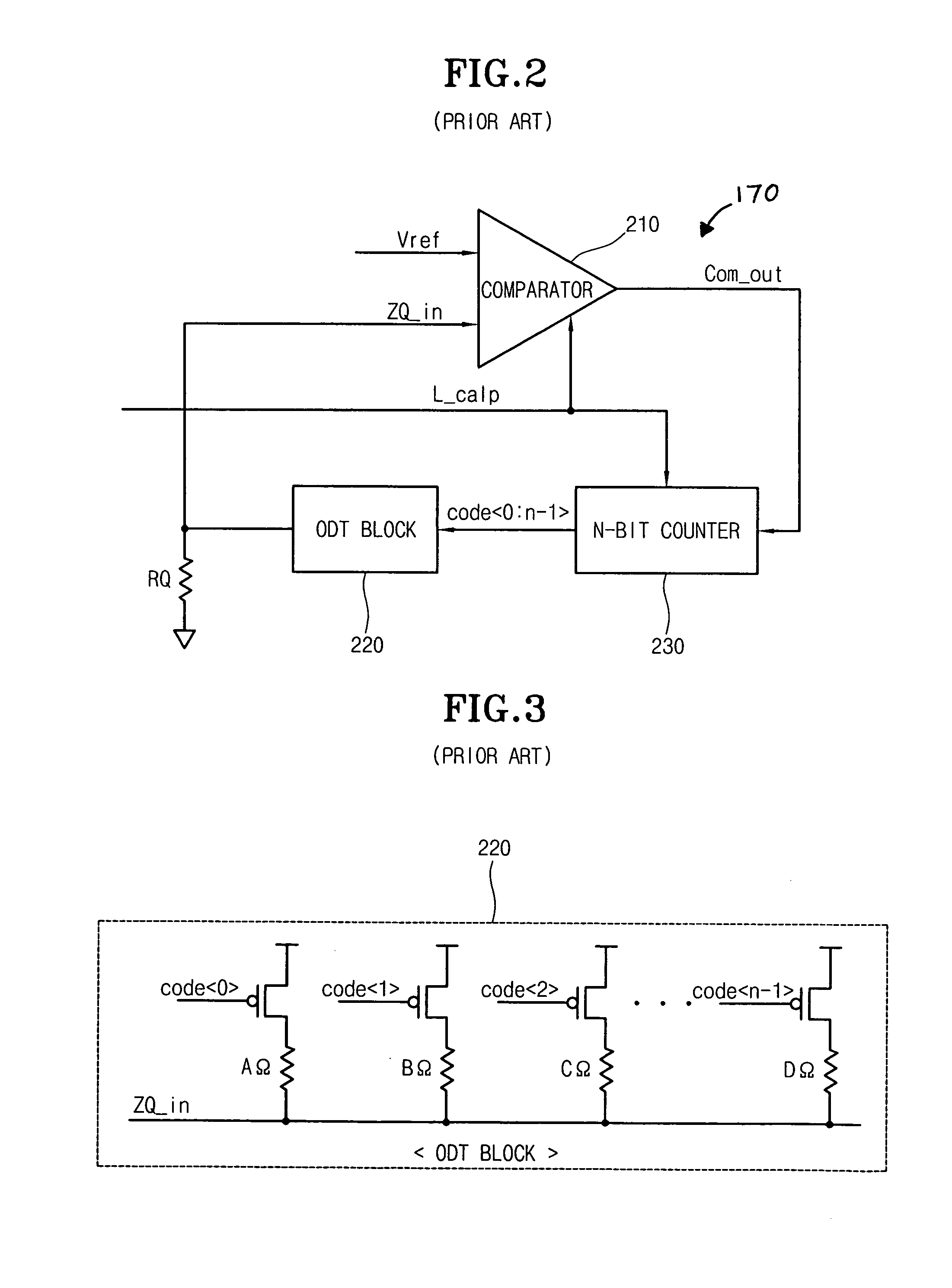 On-die termination impedance calibration device