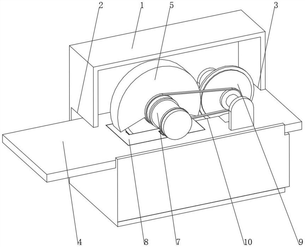 Metal plate surface grinding and cutting integrated device