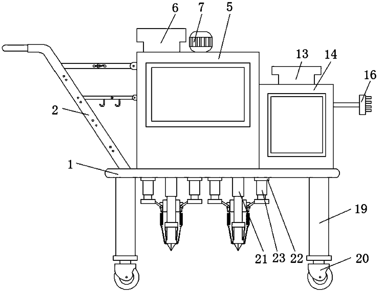 Seeding apparatus with fertilizing function for planting forage grasses of animal husbandry