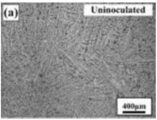 Method for refining aluminum alloy by using metallic glass