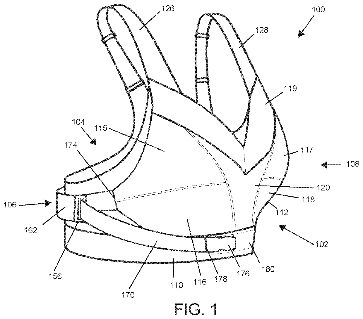 Adjustable athletic bra