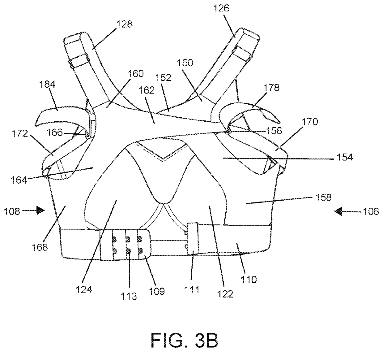 Adjustable athletic bra