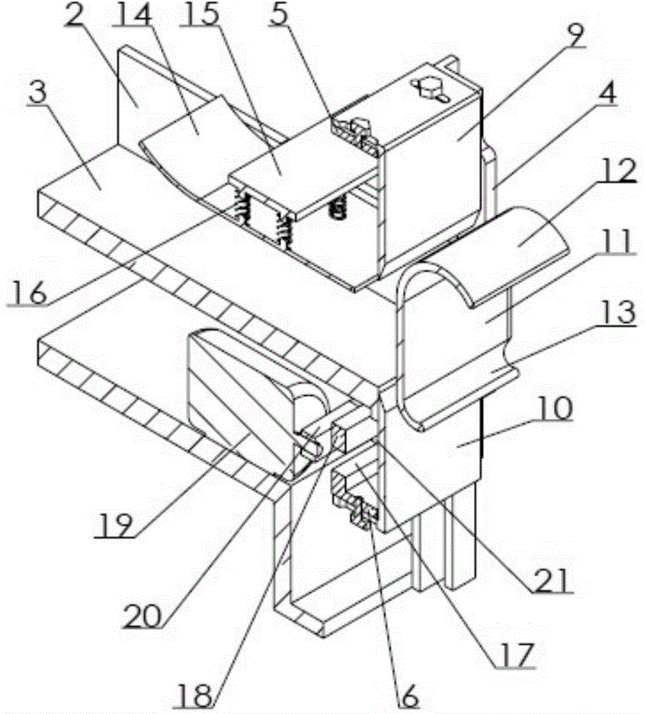 Double-cutter breakage-proof efficient arc-plate type sliced meat cutting machine