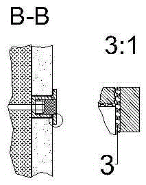 Indoor wall surface stone dry installation method