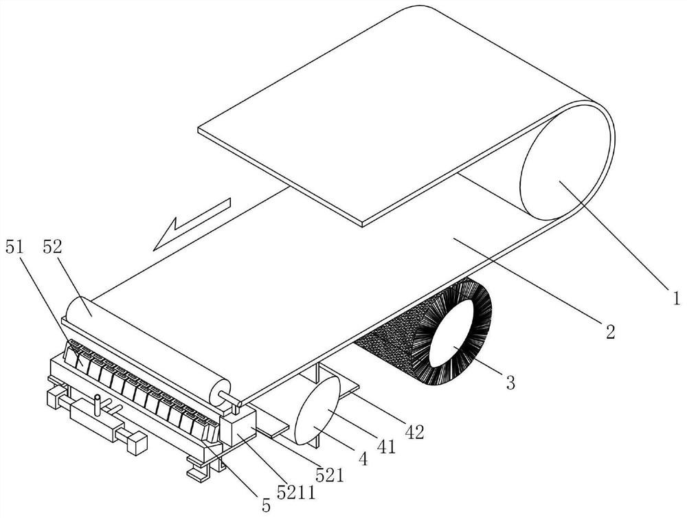 A multi-mechanism combined belt sticky removal device