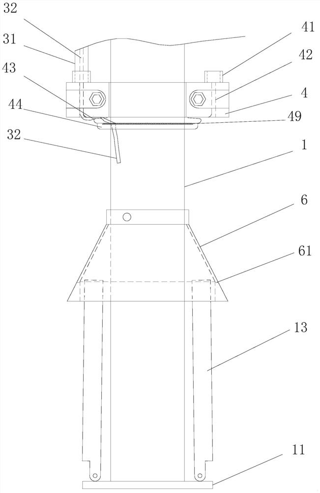 Lightning driving device with lifting function