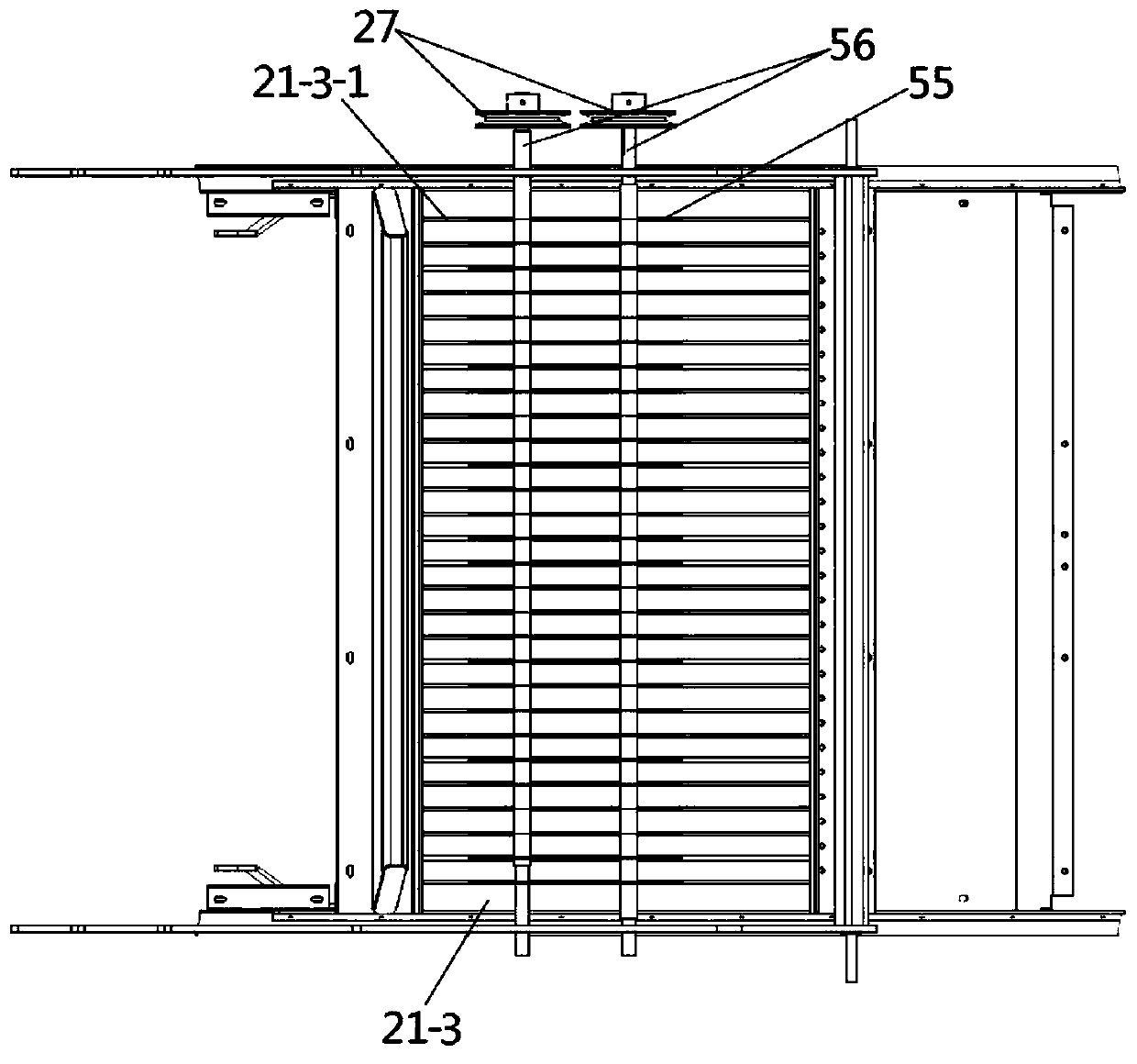 Peanut fruit stem picking device for peanut harvester