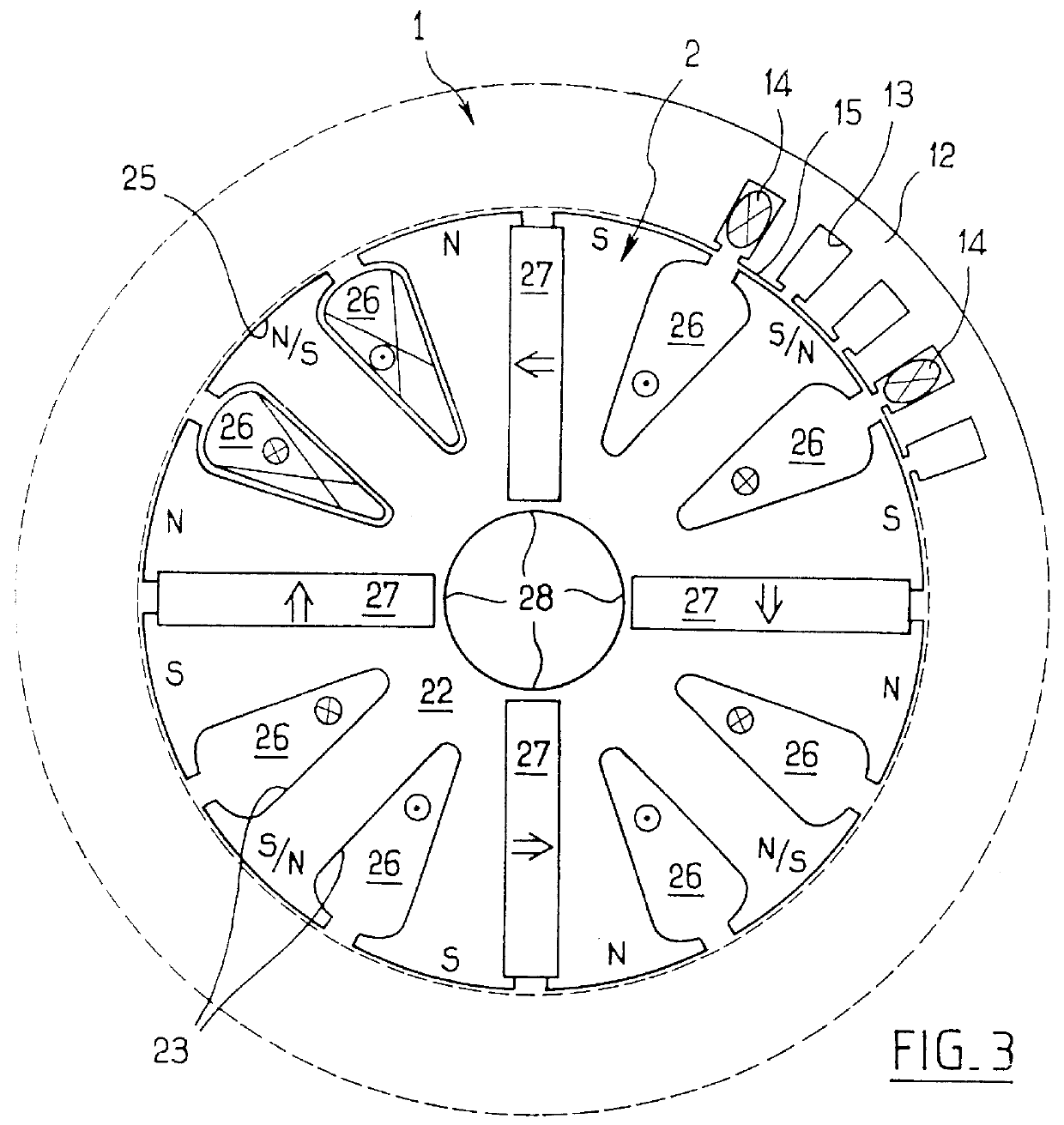 Electrical machine with double excitation, especially a motor vehicle alternator