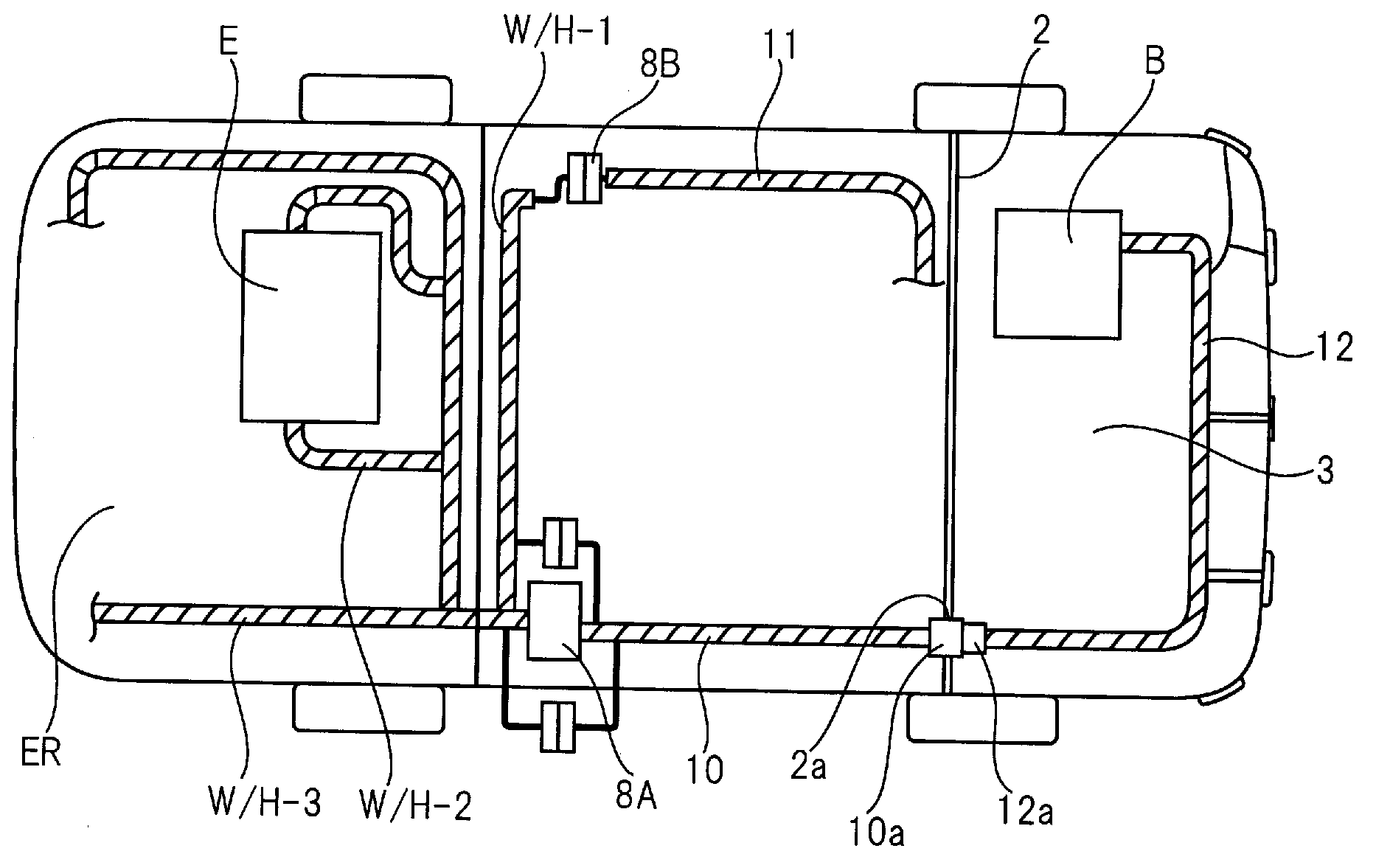 Wire-harness system in hybrid automobile