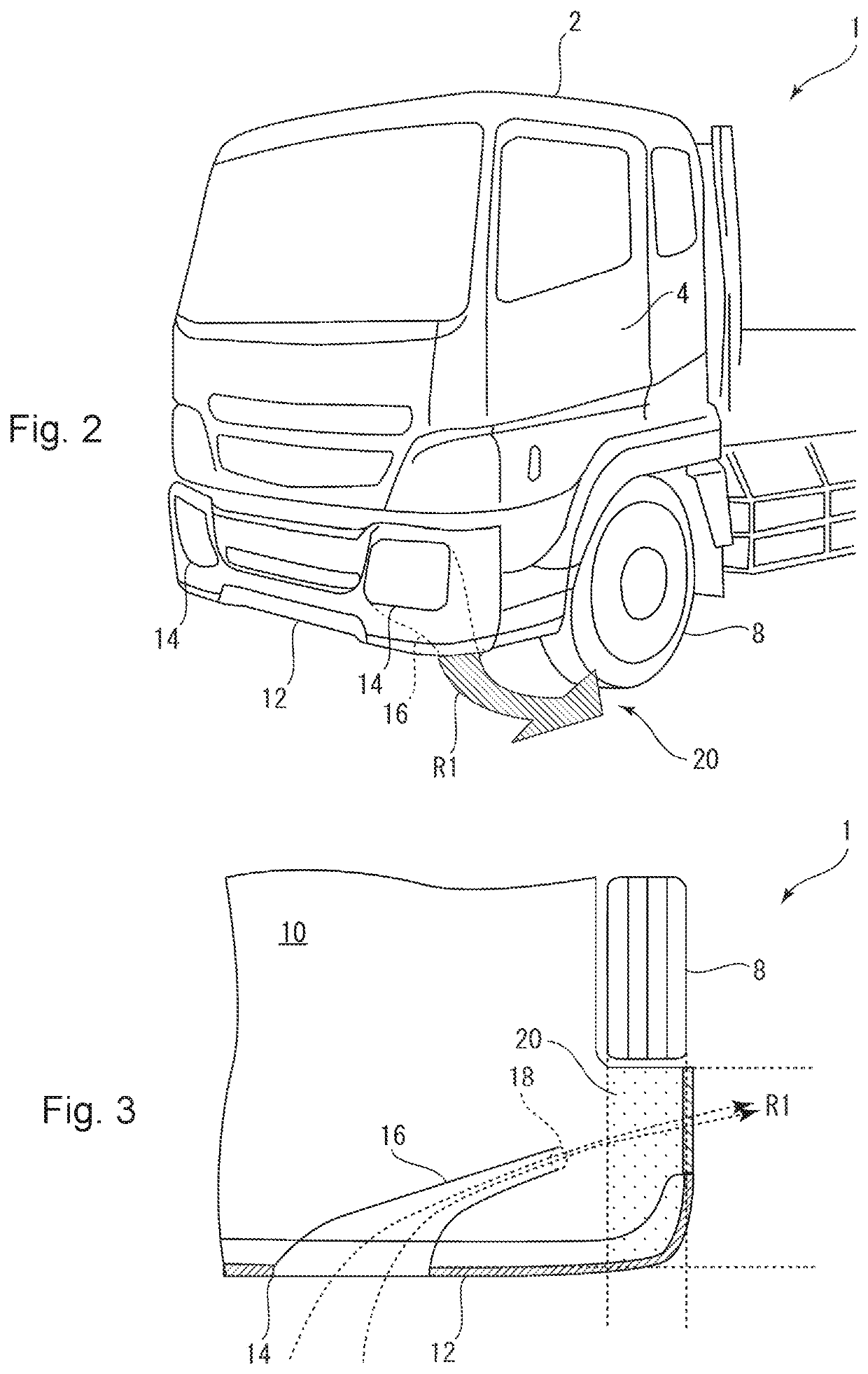 Flow straightener of vehicle