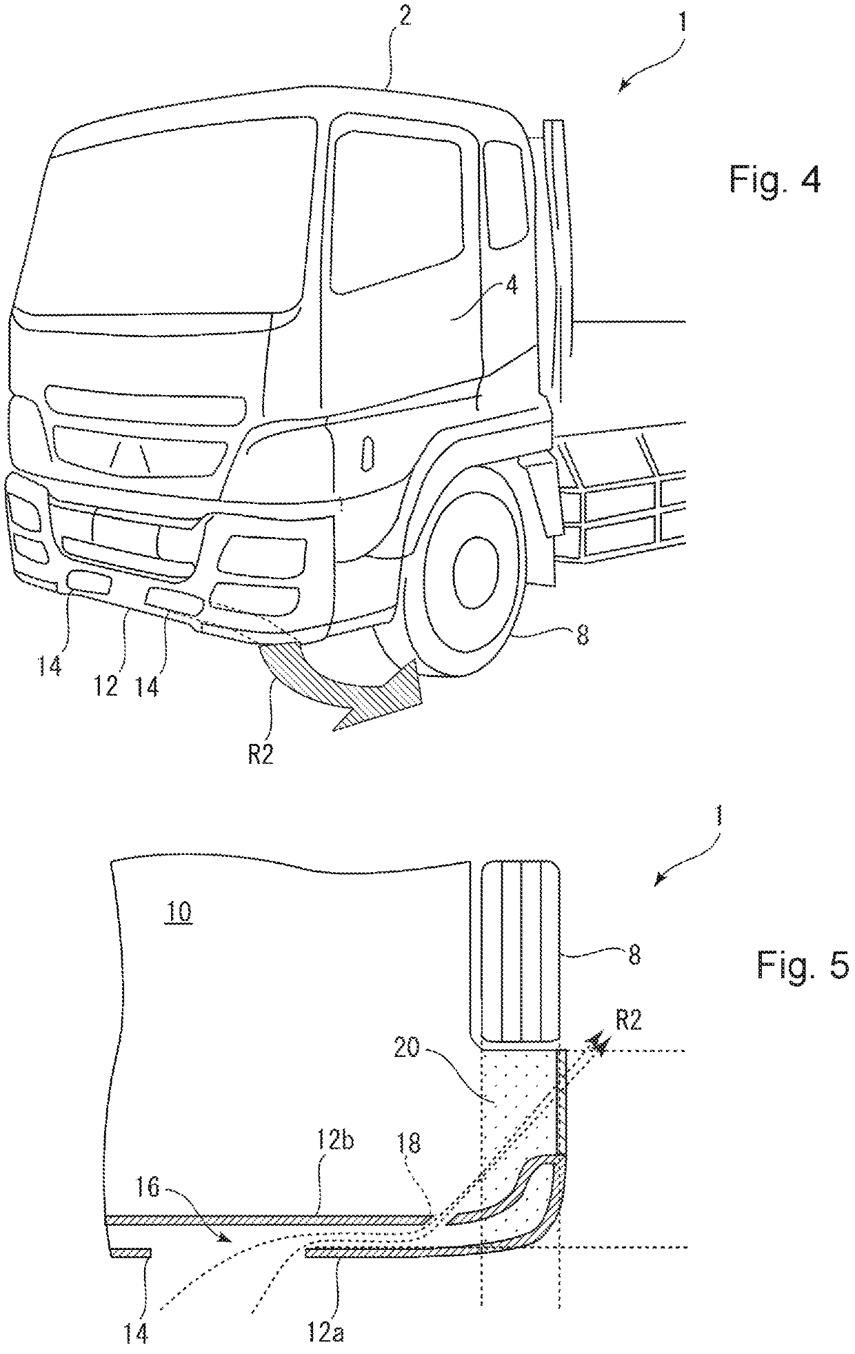 Flow straightener of vehicle