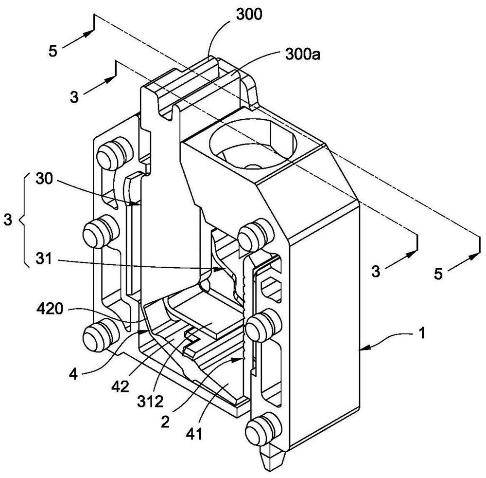 Press spring type terminal block structure