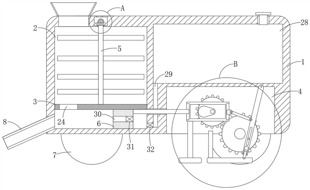 Concrete floor pouring vehicle for building construction