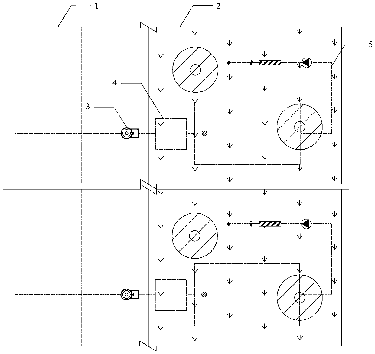 Full penetration type bituminous pavement system capable of effectively controlling road rainwater runoff pollution