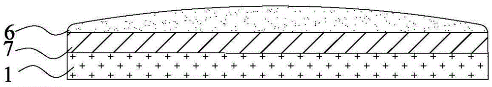 GF single-layer multi-touch frameless touch screen and preparation process thereof