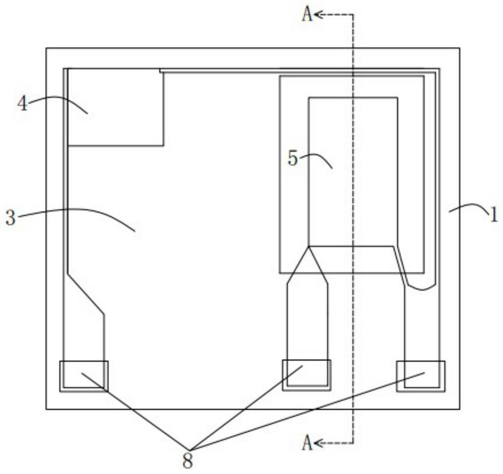 A mems flow sensor chip