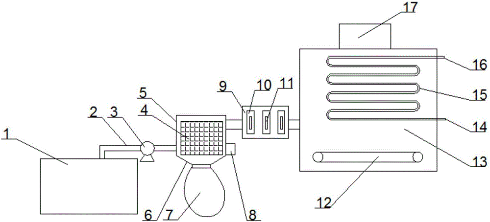 Ceramic kiln exhaust gas residual heat recovery apparatus