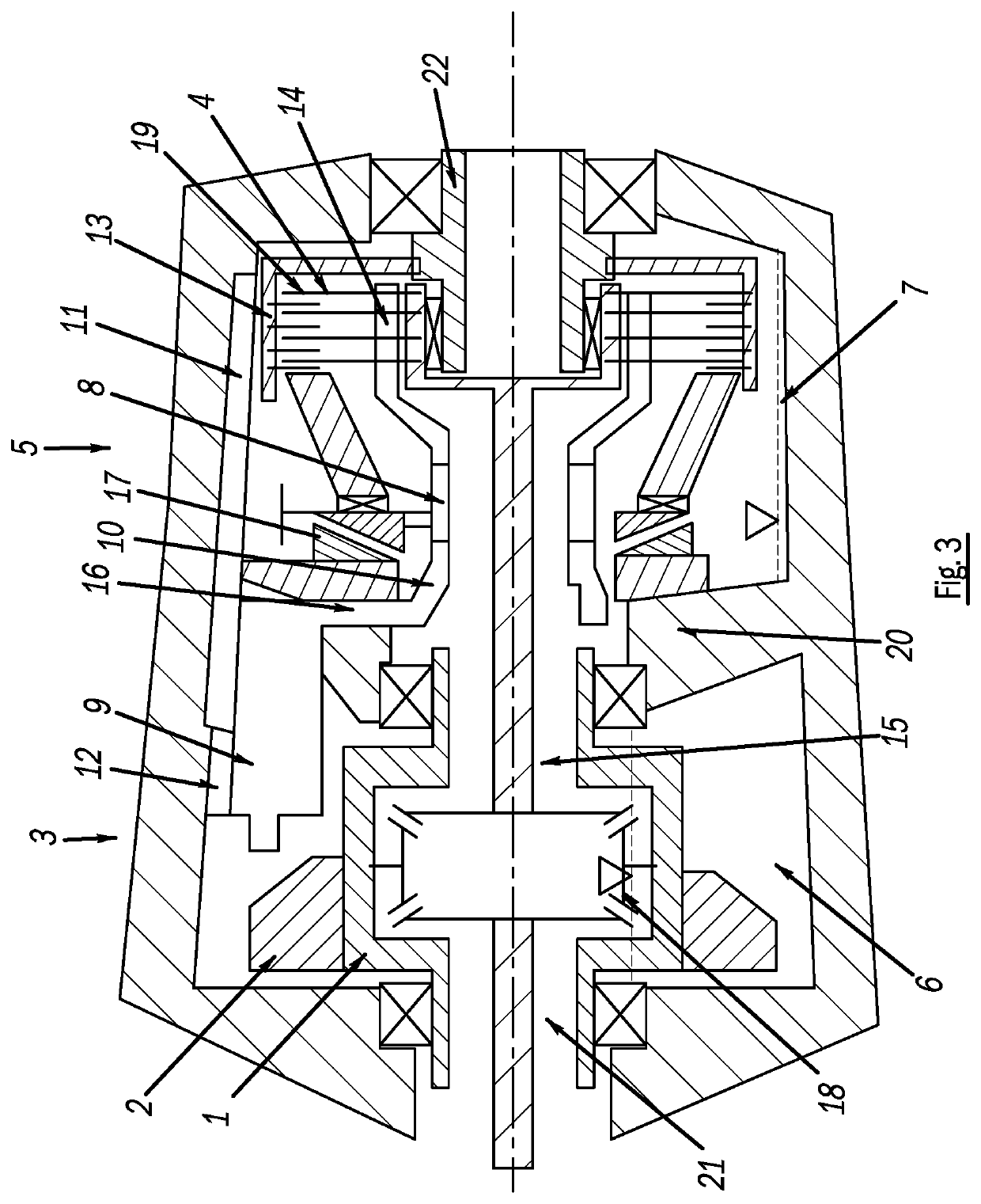 Transfer gearbox device