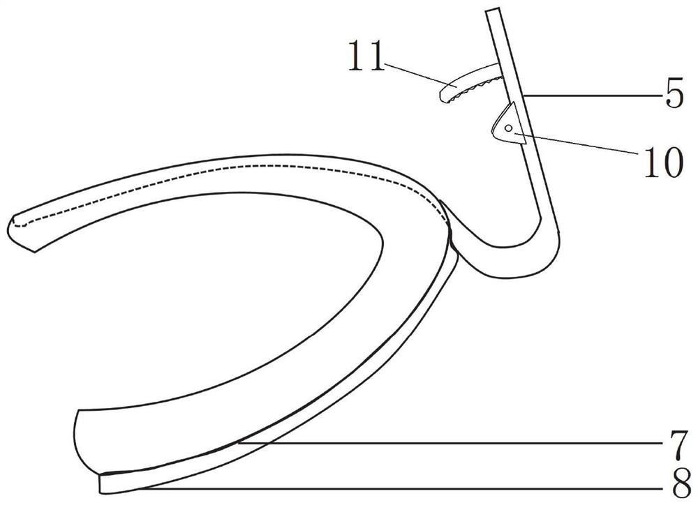 Tongue lifting and opening device for oral and maxillofacial surgery